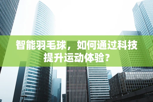 智能羽毛球，如何通过科技提升运动体验？
