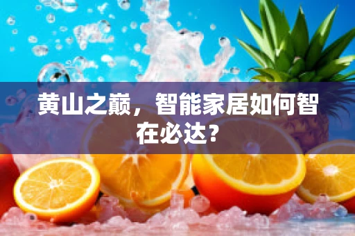 黄山之巅，智能家居如何智在必达？