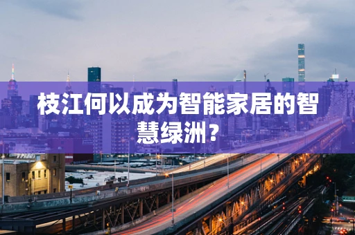 枝江何以成为智能家居的智慧绿洲？