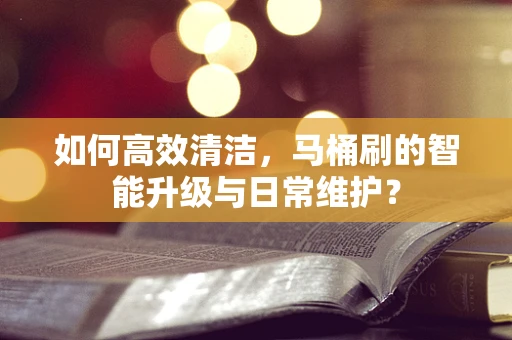 如何高效清洁，马桶刷的智能升级与日常维护？